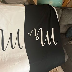 Large Mr. & Mrs. beach Towel